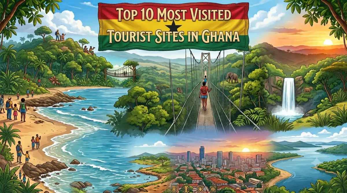 10 Most Visited Tourist Sites in Ghana