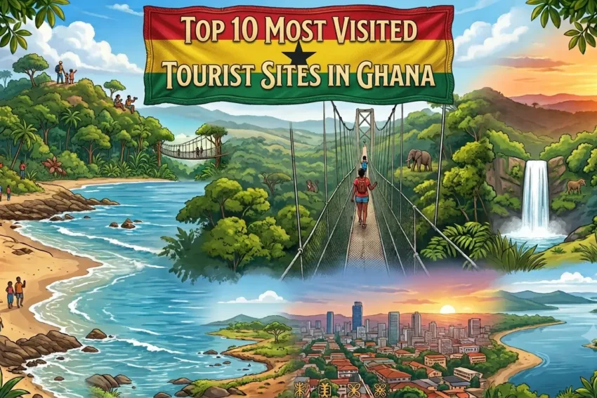 10 Most Visited Tourist Sites in Ghana