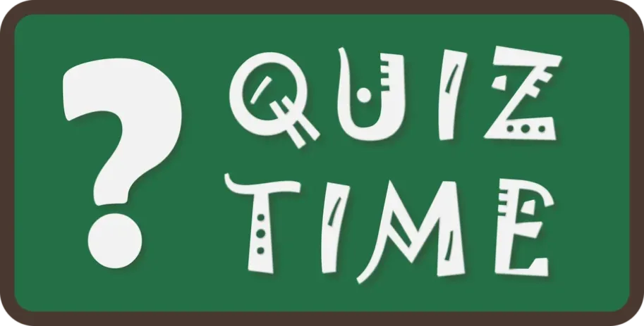 a photo on quiz time