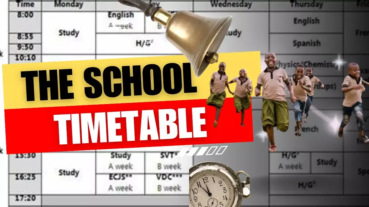The School Timetable – From “Start Lesson” to the “Closing Bell (the happy bell)”