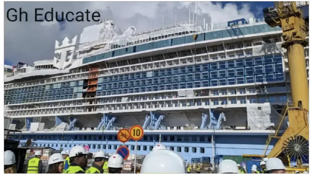 photo of icon of the seas ship under construction