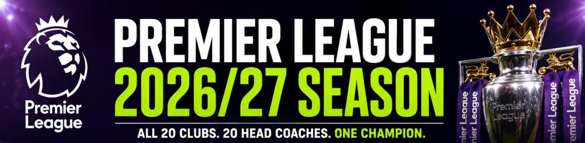 All 20 Premier League managers and head coaches for the 2026/27 season.