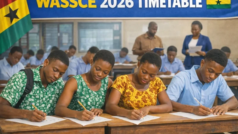 2026 WASSCE Timetable image