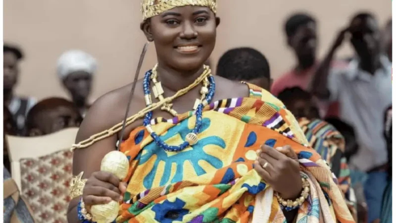 Afua Asantewaa Aduonum Enstooled as Nkosohemaa at Breman Essiam in the Central Region