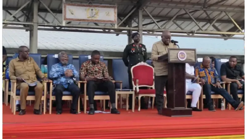 Picture of Akufo-Addo at Kumawu District Hospital