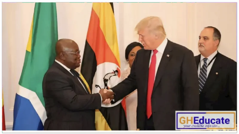 Picture of Akufo-Addo's message to Trump on his assassination case