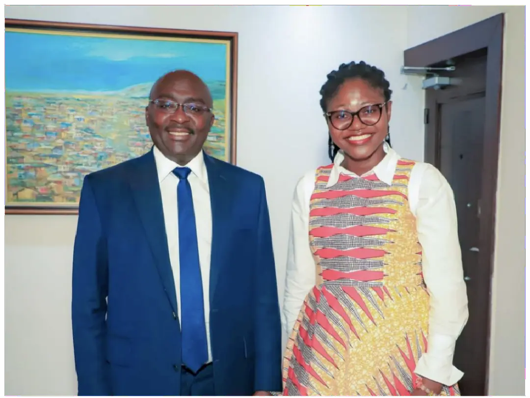 Picture of Angela Tabiri at Dr. Bawumia Office