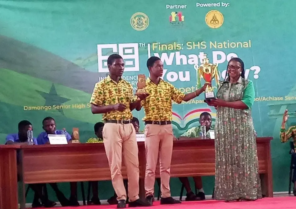 Picture of Apam SHS winning a quiz