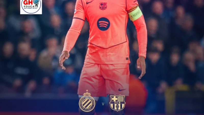 Barcelona Secure dramatic draw with Club Brugge