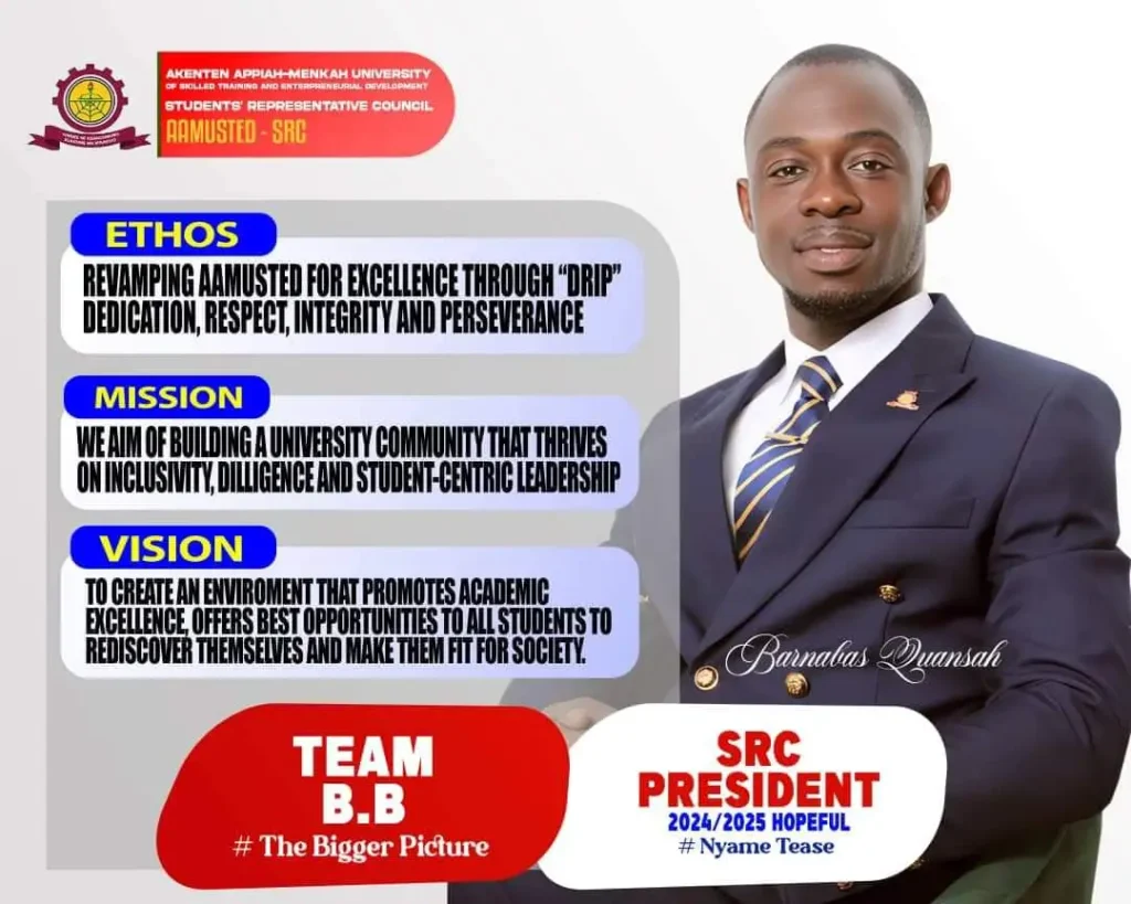 Picture of Barnabas Quansah's vision and mission