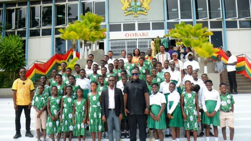 Bodomase St. Stephen RC JHS Makes History with Educational Tour of Ghana’s Parliament House