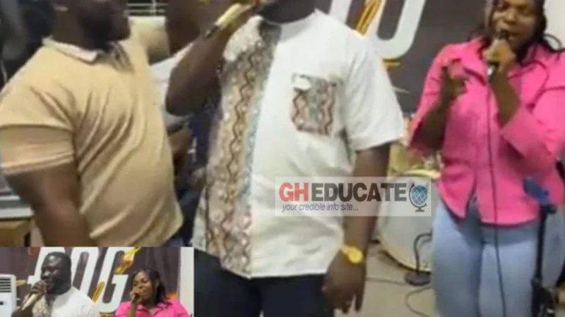 Dr Frank Amoakohene, Ashanti Regional Minister is Spotted Singing at Musical Studio