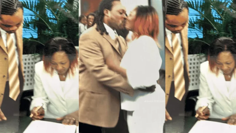 Rare Video of Daddy Lumba and First Wife Akosua Serwaa’s Court Marriage in Germany Surfaces