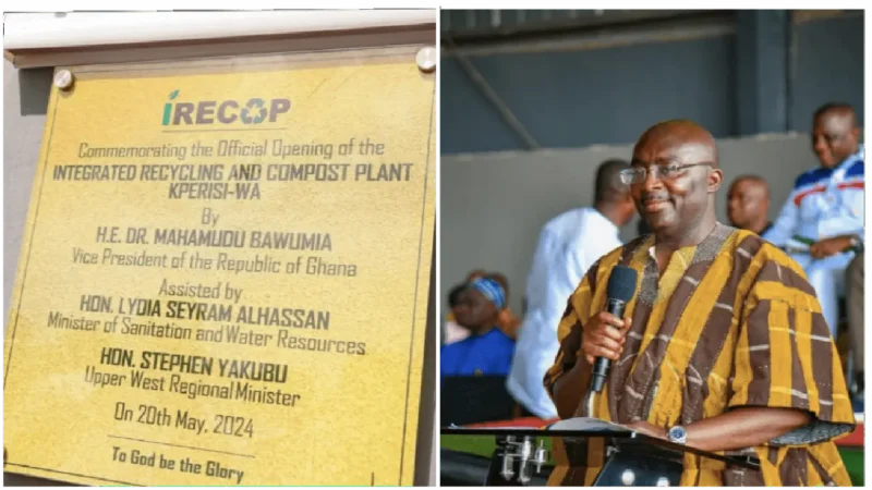 Dr. Bawumia Commissions IRECOP and Medical Waste Treatment Facility in Kperiha, Upper West Region of Ghana