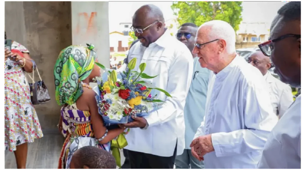 Picture of Dr. Bawumia at ST. Jude Catholic Church in New Weija