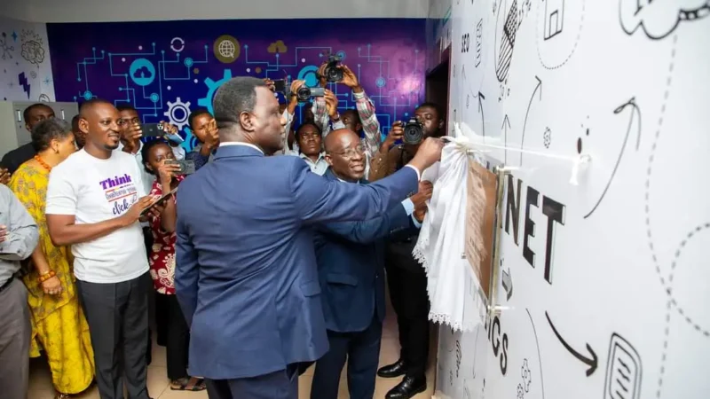 Picture of Dr. Yaw Osei Adutwum commissioning New Cybersecurity and STEM Lab at Wisconsin University