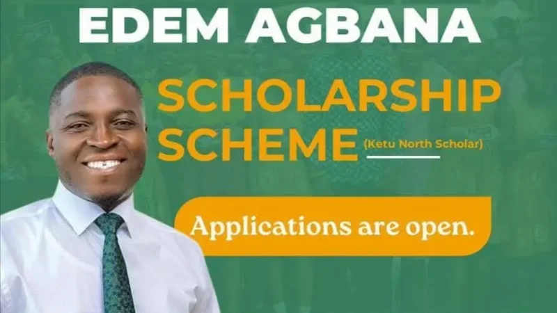 EXCITING NEWS: APPLY FOR EDEM AGBANA SCHOLARSHIP NOW!