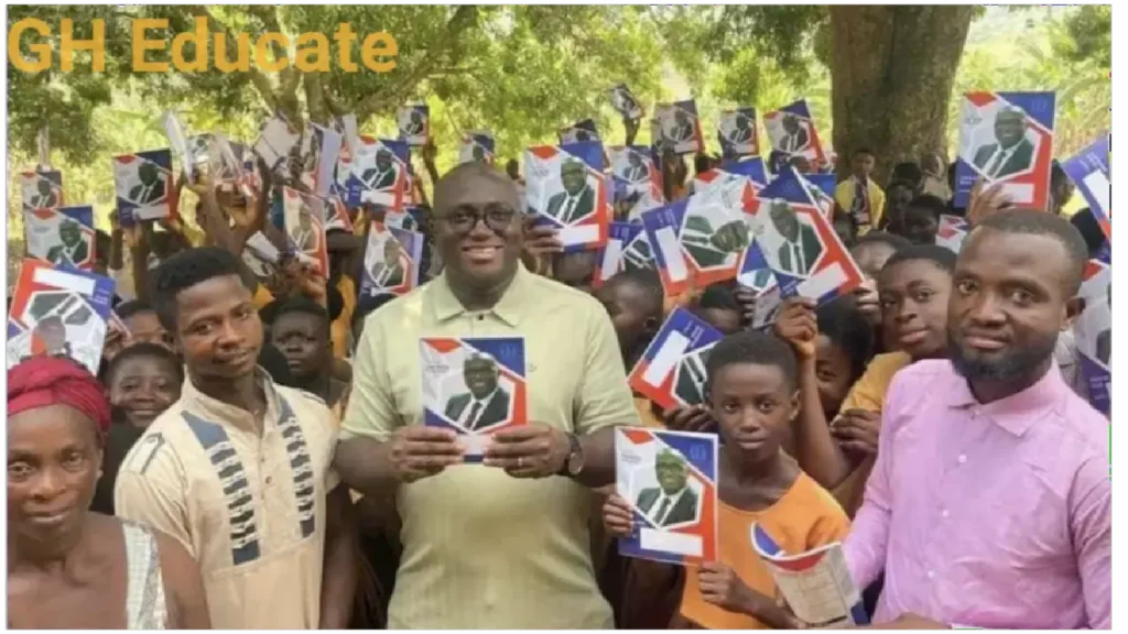 picture of Hon. Ernest Anim with the students