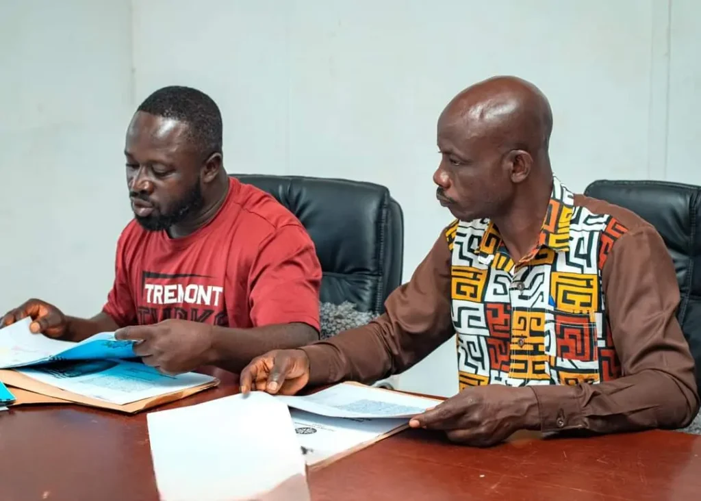 Pictures of Hon. Ernest Yaw Anim submitting his nomination form