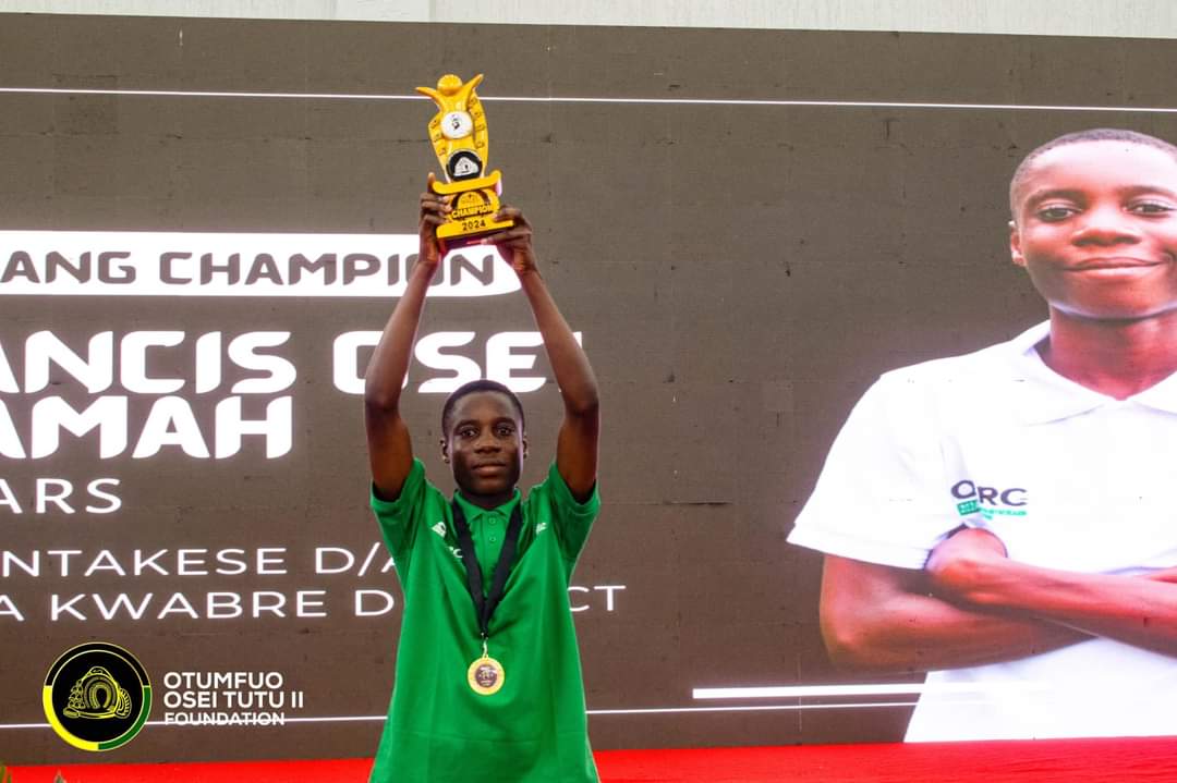 Picture of Francis Osei Boamah as the winner of 2024 OCRC