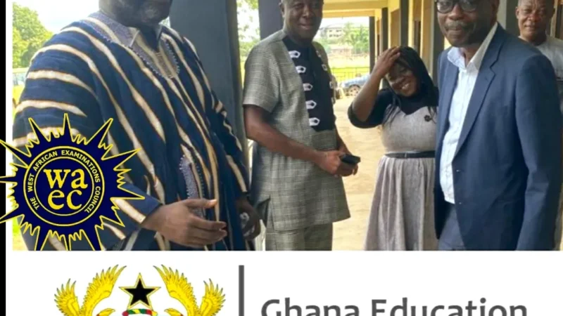 GES Director General, Prof. Ernest Kofi Davis Leads Monitoring Visit to BECE Centres in Ejisu Municipality