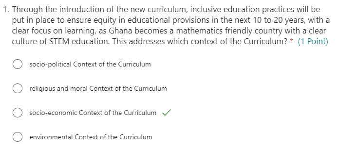 GES TEACHER PROMOTION EXAMINATION – TRIAL TEST 2