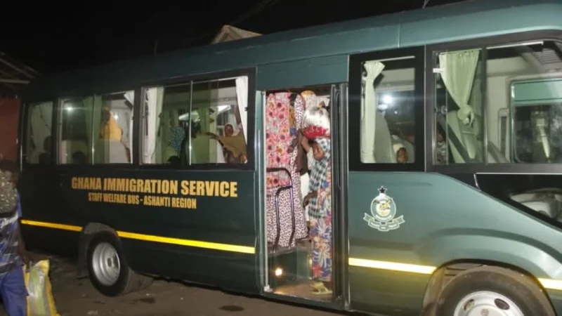 Ghana Immigration Service Arrests Over 600 Undocumented Migrants in Kumasi Dawn Operation