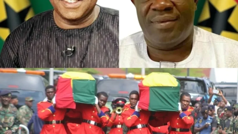 Ghana Bid Farewell to Dr Ibrahim Murtala Mohammed and Alhaji Muniru Mohammed – Two Victims of Helicopter Crash