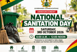 National Sanitation Day Set for October 3