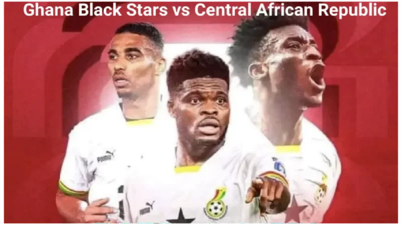 Picture of Ghana Black Stars match against Central African Republic