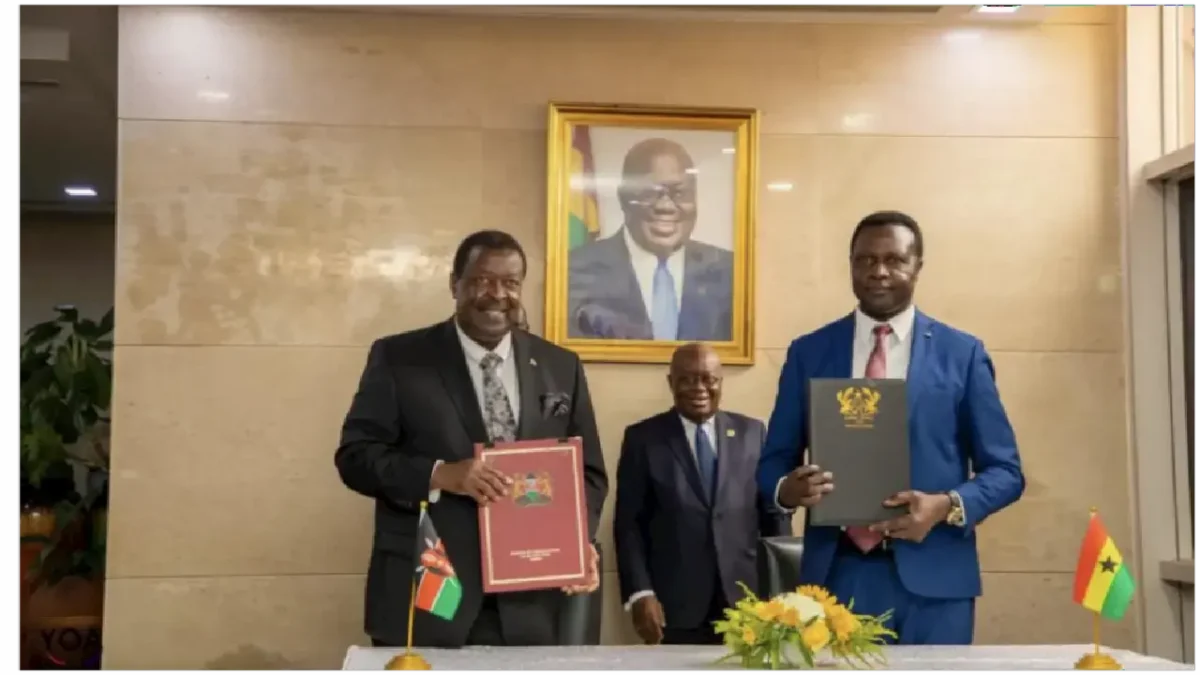 picture of Ghana signing memorandum of understanding with Kenya