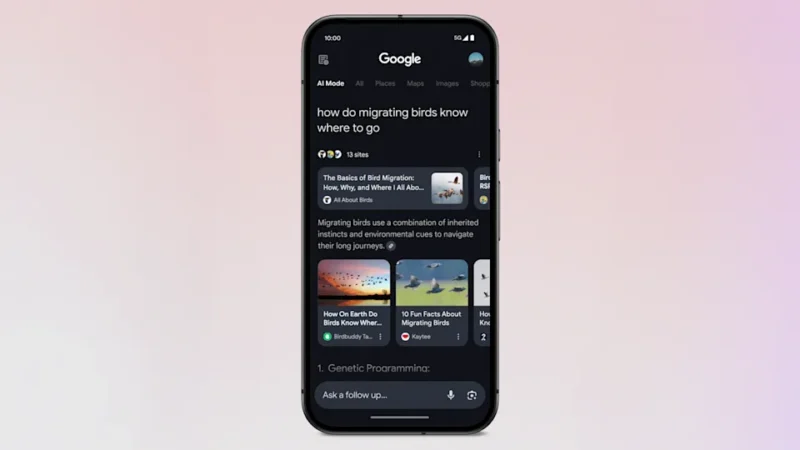 Google Search Box to Let You Chat and Get Better Answers with New AI Mode