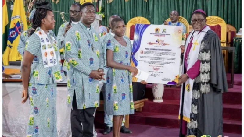 Hannah Tawia Hodofe: The Youngest Society Steward Receives Full Scholarship from Tarkwa Diocese