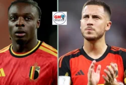 JEREMY DOKU AND EDEN HAZARD