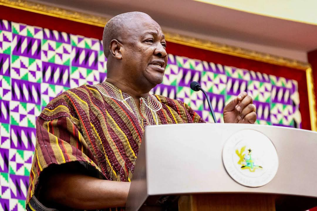 Picture of John Mahama on Illegal Mining