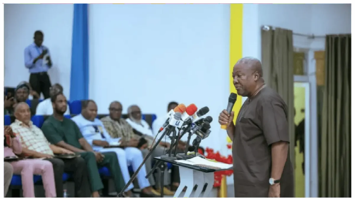 picture of John Dramani Mahama at UENR