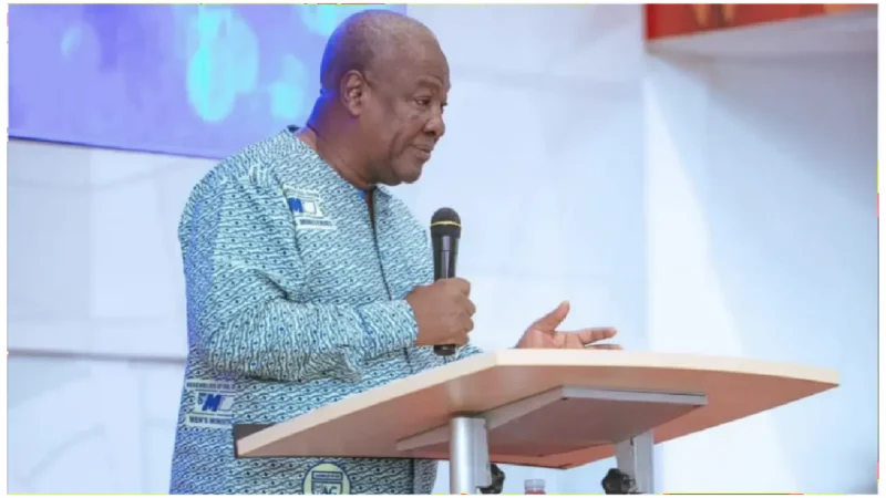 John Mahama’s Powerful Sermon at Ringway Assemblies of God Church