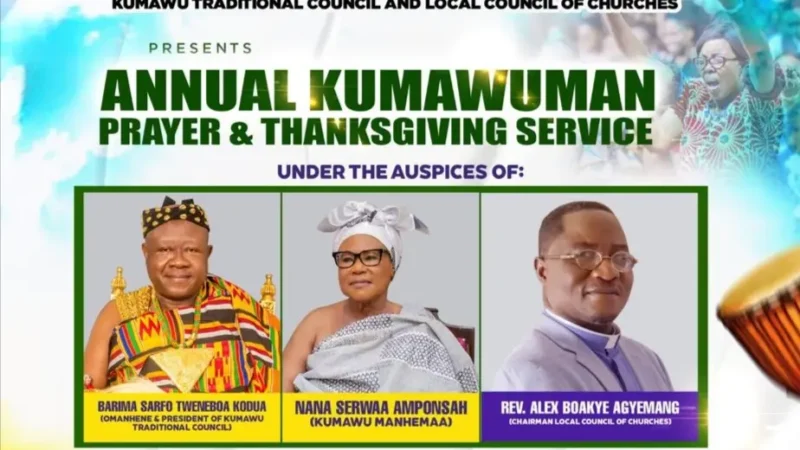 Kumawu Traditional Council to Host 2025 Annual Prayer and Thanksgiving Service