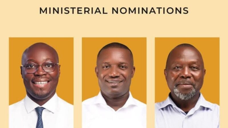 Picture on Mahama's Ministerial Nominations