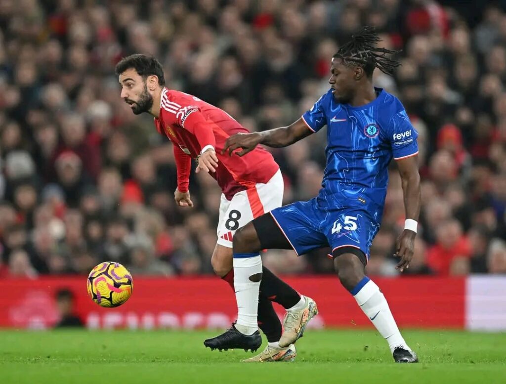 Picture on Man United Match against Chelsea