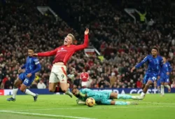 Picture on Man United Match against Chelsea in Premier League