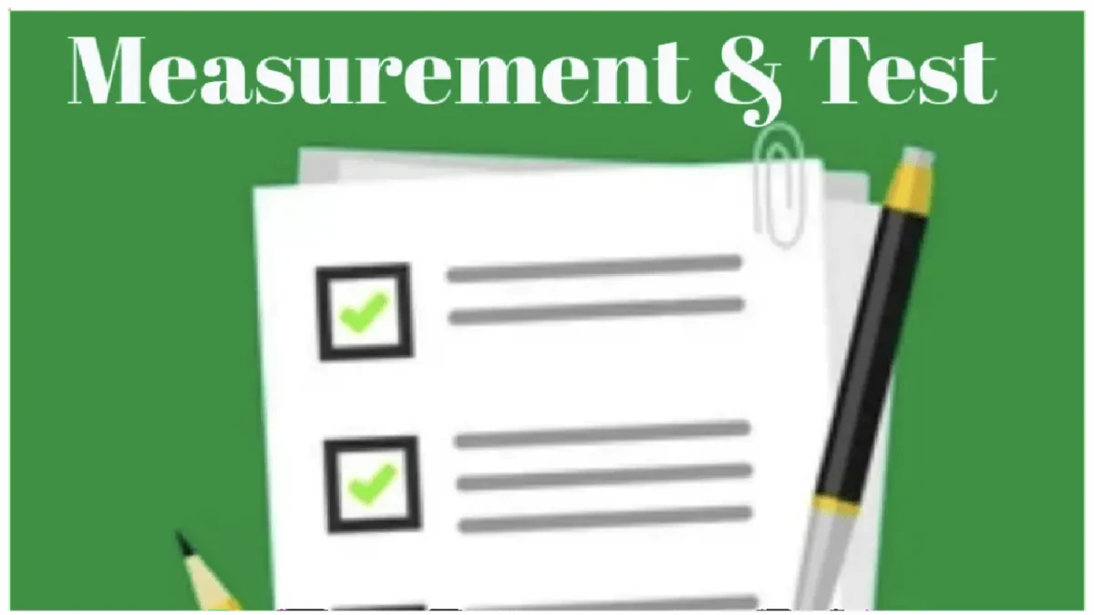 picture of measurement and various types of tests