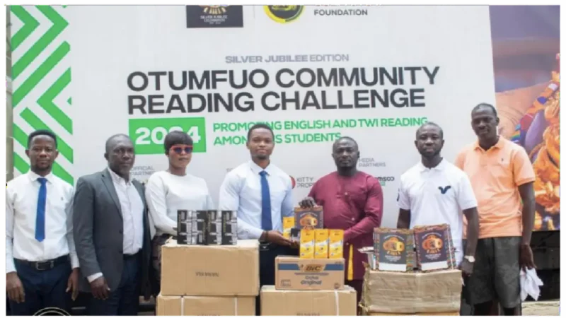 Mr. Samuel Osei Donates 1,000 Exercise Books, Maths Sets, and Pens to Otumfuo Osei Tutu II Foundation