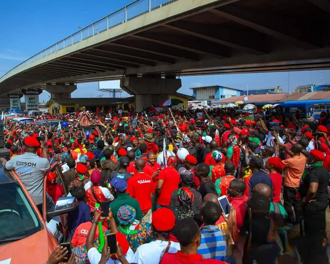 Picure of NDC Enough is Enough Demonstration