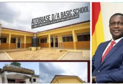 Picture on newly constructed and renovated Basic Schools in Ghana