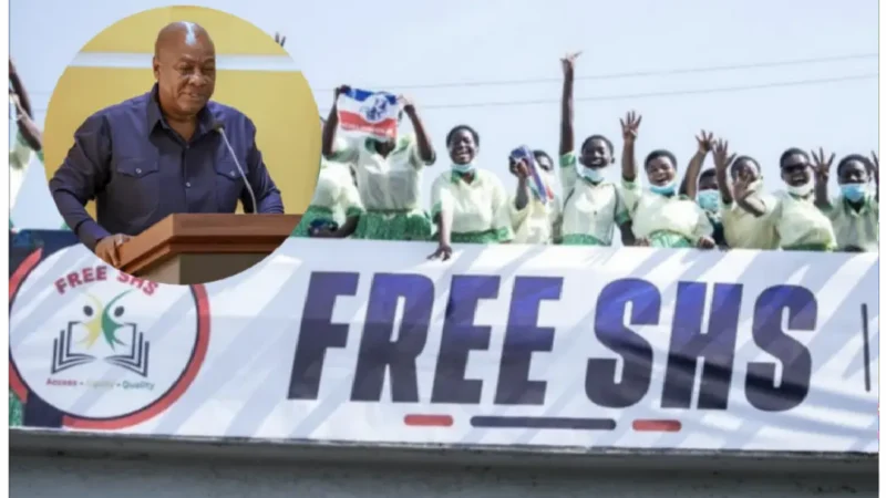 PresidentJohn Mahama on Fres SHS Policy