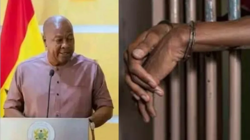 President John Dramani Mahama Grants Amnesty to 998 Prisoners