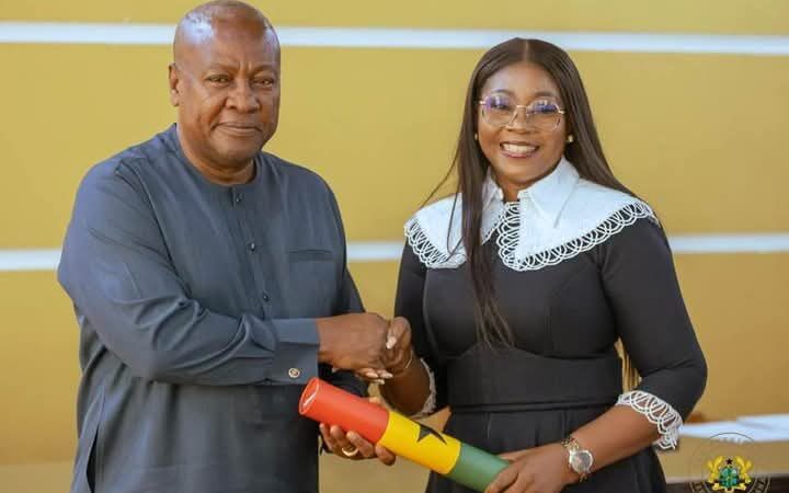 President Mahama Swears In Matilda Asante-Asiedu as 2nd Deputy Governor of Bank of Ghana