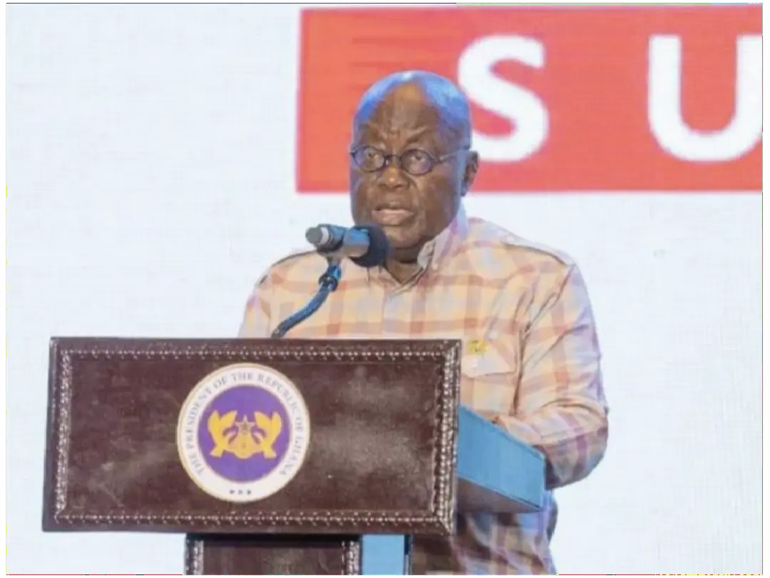 Picture of President Akufo-Addo at the Ghana Report Summit