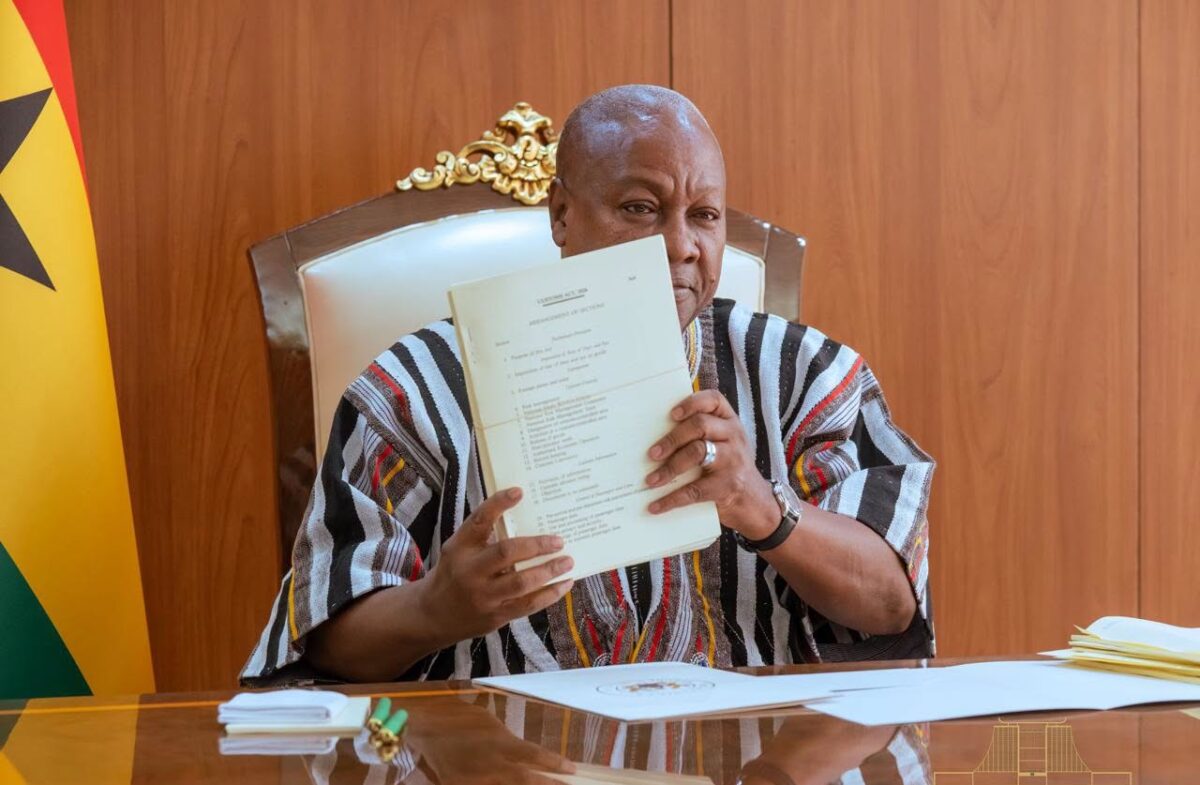 Presidential statement on President John Dramani Mahama's assent to 10 Bills into law on August 26, 2026.